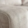 Ecksofa mit Schlaffunktion APARTMENT beidseitig aufbaubar champagner beige Samt inkl. Stauraum