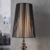 Edle Design Stehlampe LUCIE 160cm schwarz Barock Stil Stehleuchte