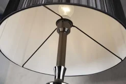 Edle Design Stehlampe LUCIE 160cm schwarz Barock Stil Stehleuchte