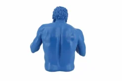 Einzigartige Statue BOXER 50cm blau gold handmade Skulptur Deko-Figur