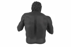 Einzigartige Statue BOXER 50cm schwarz gold handmade Skulptur Deko-Figur