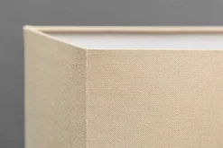 Einzigartige Treibholz Tischlampe PURE UNIQUE 80cm beige mit Leinenschirm
