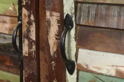 Einzigartiges Sideboard JAKARTA 125cm recyceltes Massivholz aus Fischerbooten