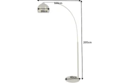 Elegante Bogenlampe LOUNGE DEAL 205cm gold Stehlampe