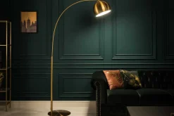 Elegante Bogenlampe LOUNGE DEAL 205cm gold Stehlampe