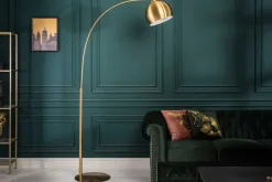 Elegante Bogenlampe LOUNGE DEAL 205cm gold Stehlampe