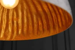 Elegante Design Hängeleuchte GLOW 50cm schwarz gold Hängelampe