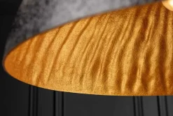 Elegante Design Hängeleuchte GLOW 70cm schwarz gold Hängelampe