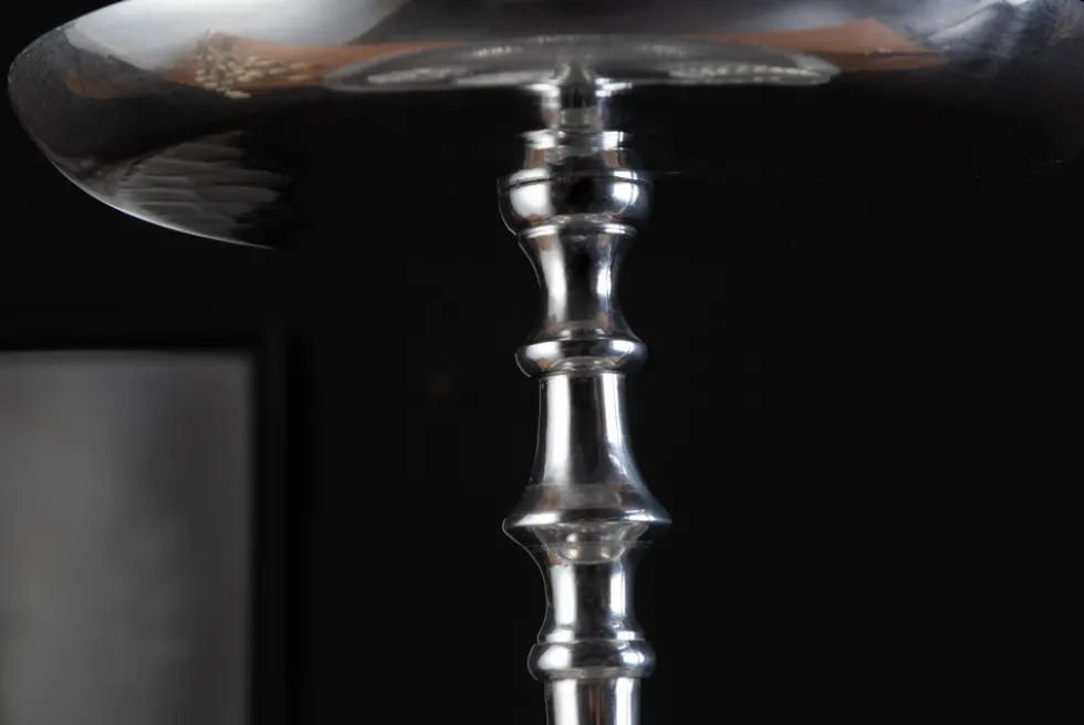 Elegante Etagere ORIENT 65cm silber im Wild Hammerschlag Design mit drei Etagen