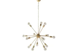 Elegante Hängelampe SPUTNIK 87cm gold mit 14 Leuchtarmen