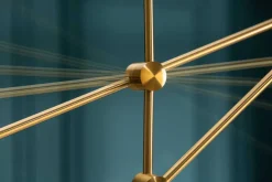 Elegante Hängelampe VARIATION 128cm gold mit sechs schwenkbaren Leuchten