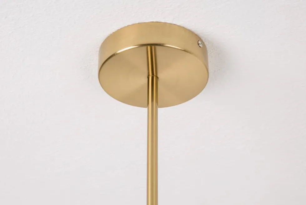 Elegante Hängelampe VARIATION 128cm gold mit sechs schwenkbaren Leuchten