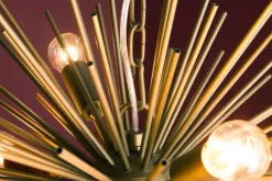 Elegante Hängeleuchte SUNLIGHT 50cm matt gold Hängelampe
