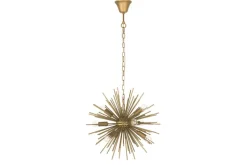 Elegante Hängeleuchte SUNLIGHT 50cm matt gold Hängelampe