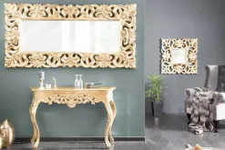 Elegante Konsole VENICE 110cm gold Barock Design Anrichte handgearbeitet