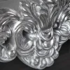 Elegante Konsole VENICE 110cm silber Barock Design Anrichte handgearbeitet
