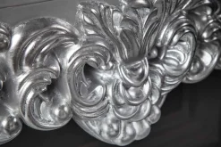Elegante Konsole VENICE 110cm silber Barock Design Anrichte handgearbeitet