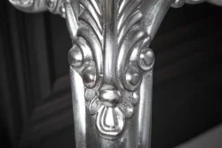 Elegante Konsole VENICE 110cm silber Barock Design Anrichte handgearbeitet