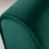 Elegante Sitzbank SCARLETT 90cm smaragdgrün Samt mit Armlehnen