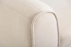 Elegante Sitzbank SCARLETT 90cm beige mit Armlehnen