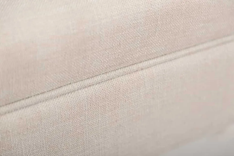 Elegante Sitzbank SCARLETT 90cm beige mit Armlehnen