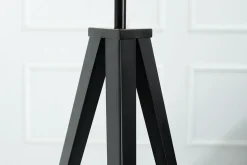 Elegante Stehlampe TRIPOD 145cm schwarz Retro Stehleuchte