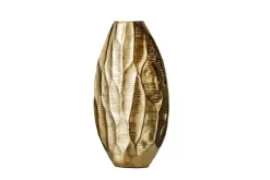 Elegante Vase ORGANIC ORIENT 44cm gold Hammerschlag Design