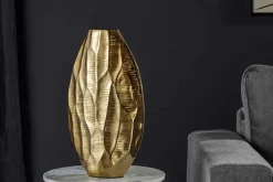 Elegante Vase ORGANIC ORIENT 44cm gold Hammerschlag Design