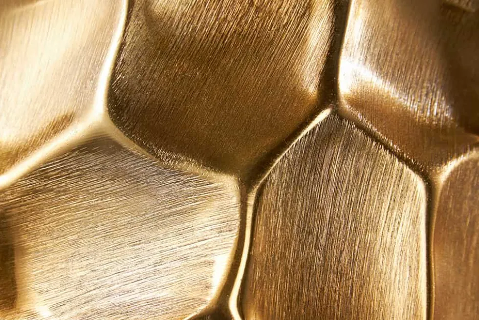 Elegante Vase ORGANIC ORIENT 45cm gold Hammerschlag Design