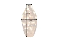 Elegante Vase ORGANIC ORIENT 45cm gold Hammerschlag Design