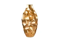 Elegante Vase ORGANIC ORIENT 45cm gold Hammerschlag Design