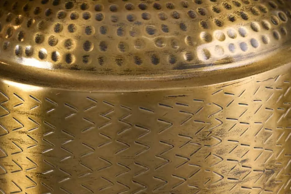 Elegante Vase ORIENT 35cm gold Hammerschlag Design