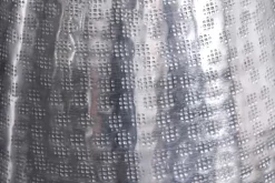 Elegante Vase ORIENT 50cm silber im Grid Hammerschlag Design