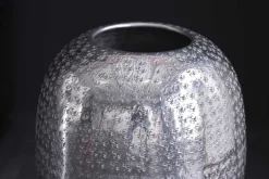 Elegante Vase ORIENTAL 50cm silber im Wild Hammerschlag Design