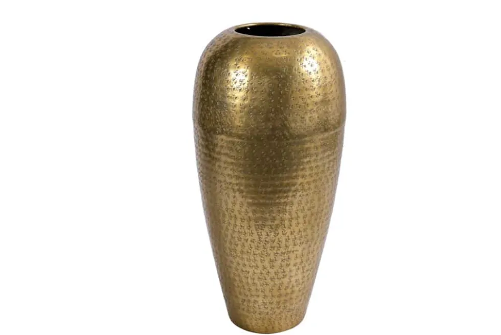 Elegante Vase ORIENTAL 50cm gold im Wild Hammerschlag Design