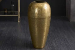 Elegante Vase ORIENTAL 50cm gold im Wild Hammerschlag Design