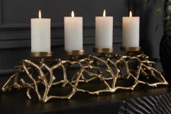 Eleganter Kerzenhalter ABSTRACT 60cm gold für 4 Kerzen