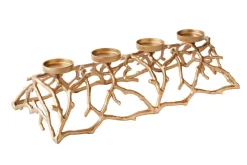 Eleganter Kerzenhalter ABSTRACT 60cm gold für 4 Kerzen
