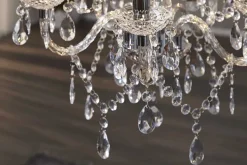 Eleganter Kronleuchter CRYSTAL 55cm klar Acryl 5-armig Lüster