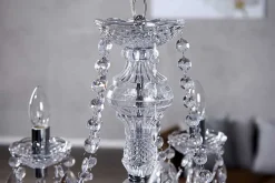 Eleganter Kronleuchter CRYSTAL 55cm klar Acryl 5-armig Lüster
