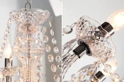 Eleganter Kronleuchter CRYSTAL 75cm klar Acryl 9-armig Lüster