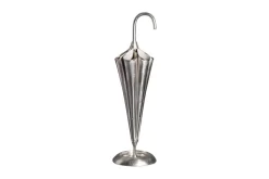 Eleganter Schirmständer UMBRELLA 91cm silber Aluminium für 6 Schirme