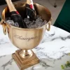 Eleganter Sektkühler CHAMPAGNE 40cm gold Flaschenkühler
