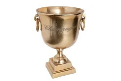 Eleganter Sektkühler CHAMPAGNE 40cm gold Flaschenkühler