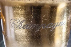Eleganter Sektkühler CHAMPAGNE 40cm gold Flaschenkühler
