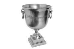 Eleganter Sektkühler CHAMPAGNE 40cm silber Flaschenkühler
