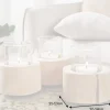 Elegantes 3er Set Windlicht LIMOTION Teakholz Outdoor Teelicht Kerzenhalter