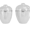 Elegantes Vasen 2er Set ORIENTAL 32cm silber im Rice Hammerschlag Design
