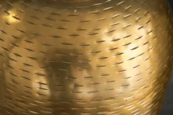 Elegantes Vasen 2er Set ORIENTAL 32cm gold im Rice Hammerschlag Design