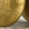 Elegantes Vasen 2er Set ORIENTAL 44cm gold im Grid Hammerschlag Design